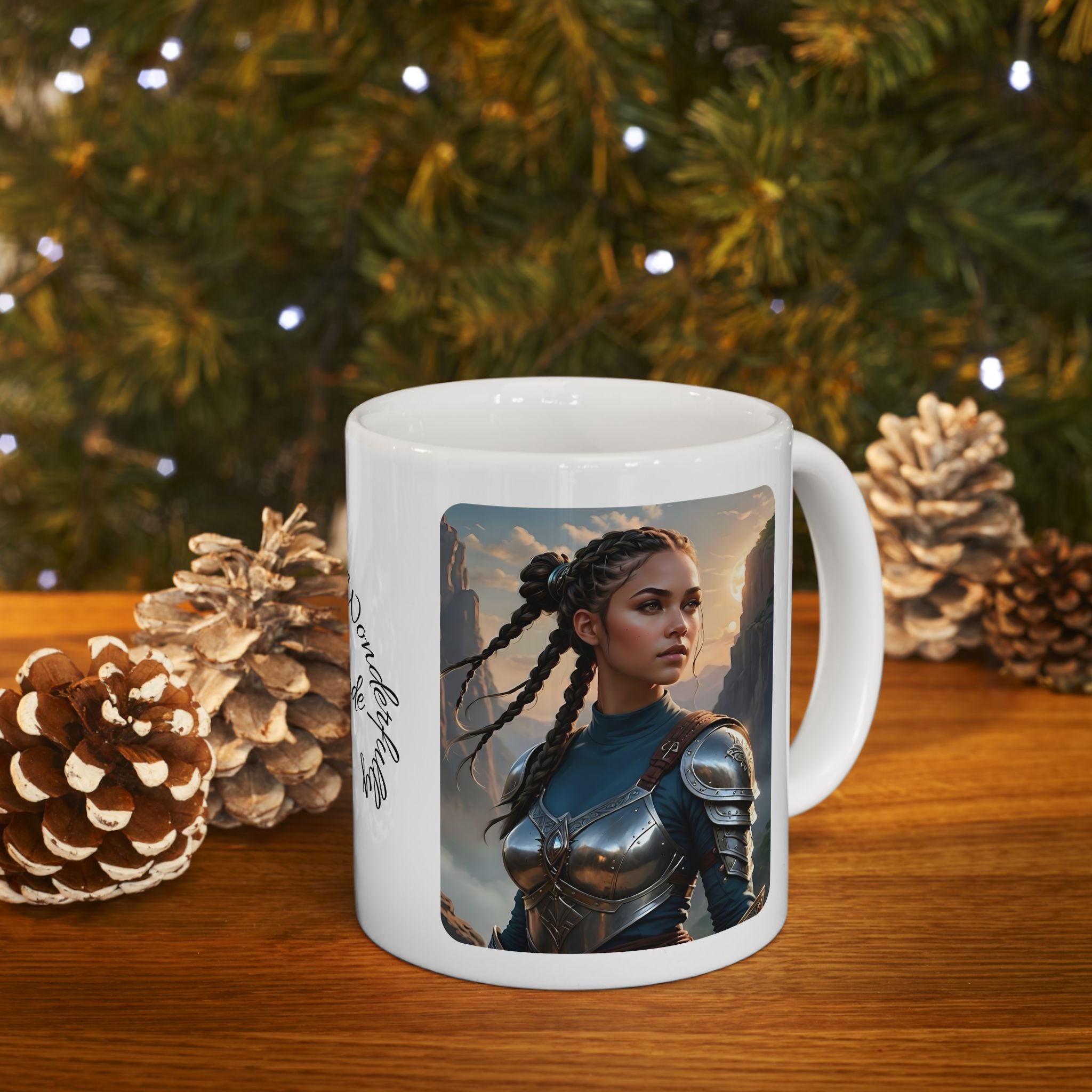 Gentle Woman of Valor #11 White Ceramic Mug - Fearfully & Wonderfully Made Tribute Cup (11oz/15oz)