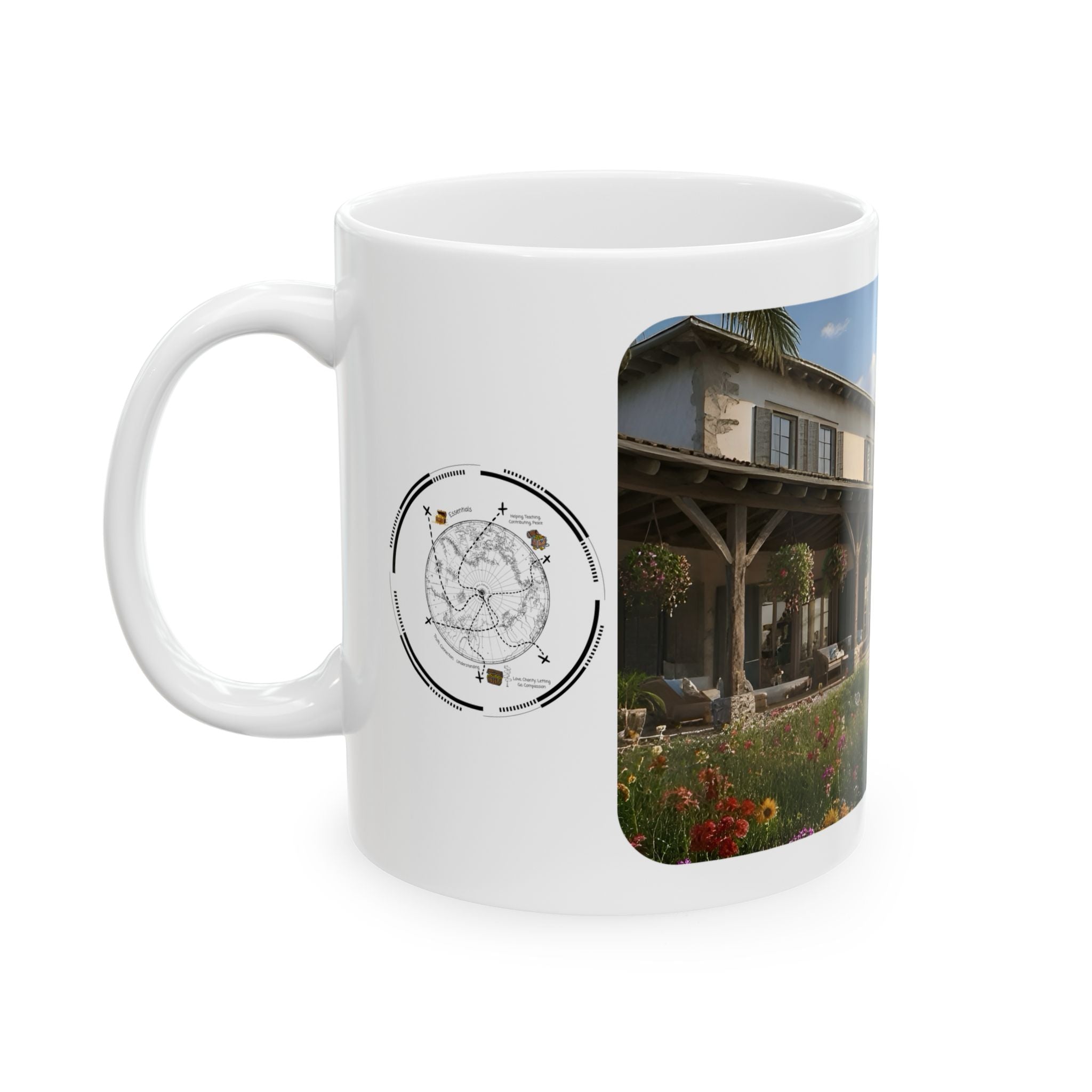 Cozy Architecture & Dreamy Landscapes #25 White Ceramic Mug – Homes Home Sweet Home Cup (11oz/15oz)