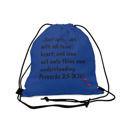 Bible Speaks Outdoor Drawstring Dark Blue