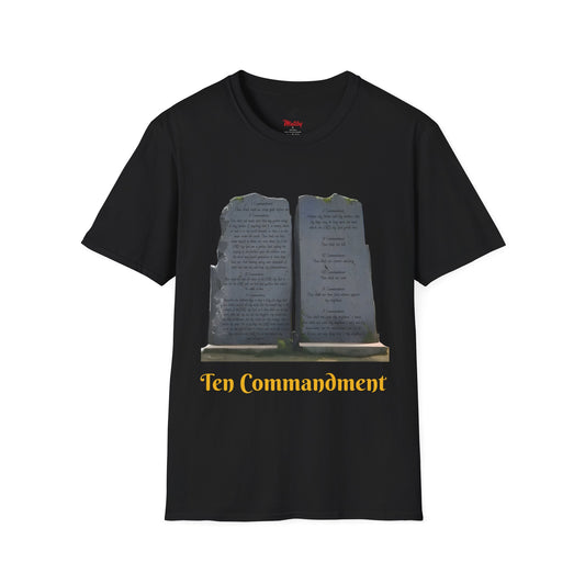 Bible Speaks Ten Commandments Unisex Softstyle T-Shirt