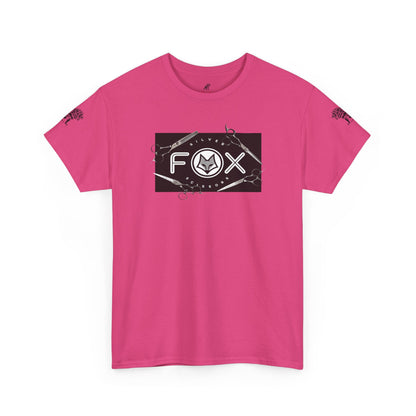 Silver Fox Scissors Unisex Heavy Cotton Tee