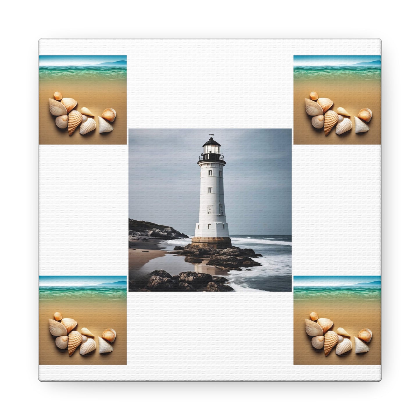 Lighthouse White Canvas Gallery Wraps