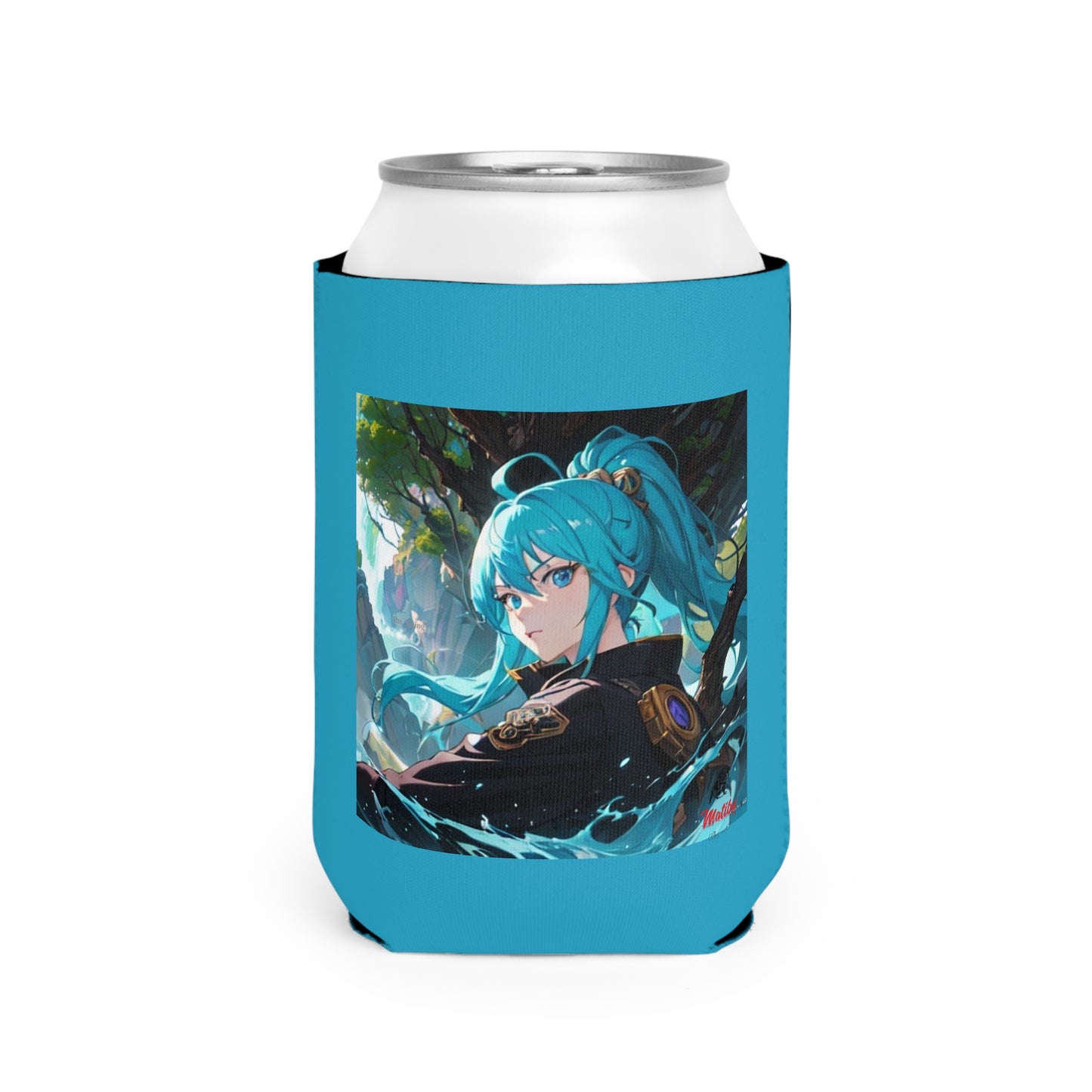 The Rising Can Cooler Sleeve, Turquoise