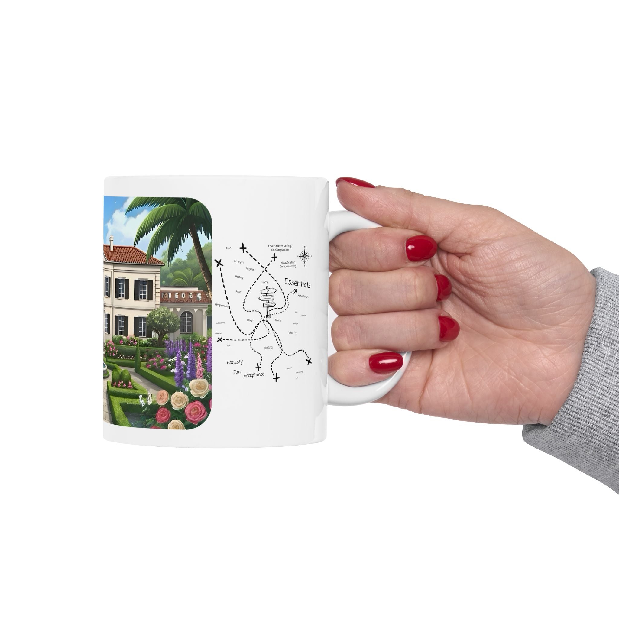 Cozy Architecture & Dreamy Landscapes #32 White Ceramic Mug – Homes Home Sweet Home Cup (11oz/15oz)