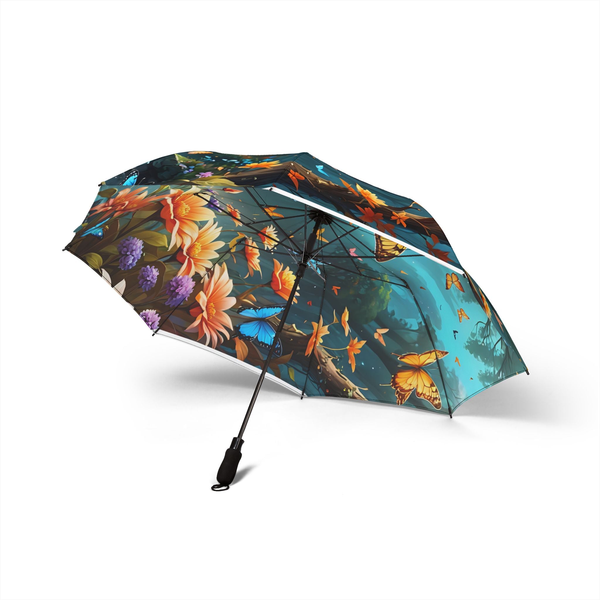 Tranquil Nature Scenery #11 Semi-Automatic Foldable Umbrella | Scenic Retreats, Landscape Art