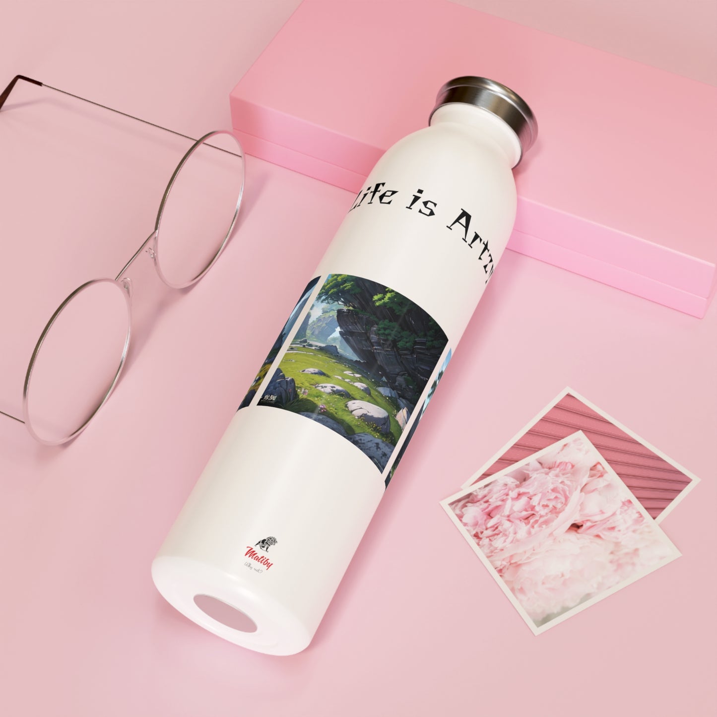 Artzy Slim Water Bottle