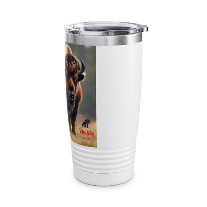 Artzy Bison Ringneck Tumbler, 20oz