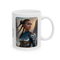 Gentle Woman of Valor #11 White Ceramic Mug - Fearfully & Wonderfully Made Tribute Cup (11oz/15oz)