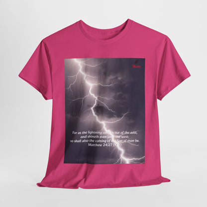 Lightning Style East West Unisex Heavy Cotton Tee