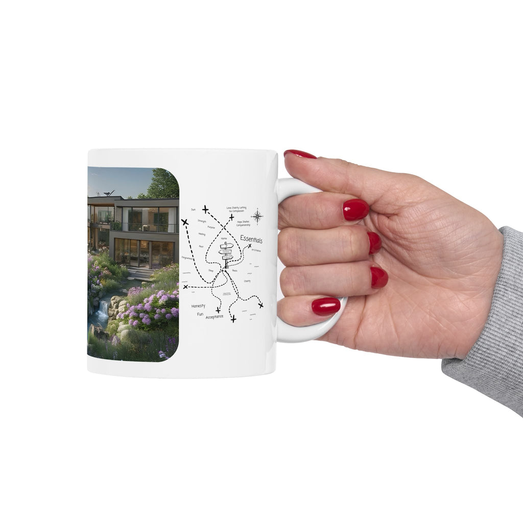 Cozy Architecture & Dreamy Landscapes #14 White Ceramic Mug – Homes Home Sweet Home Cup (11oz/15oz)