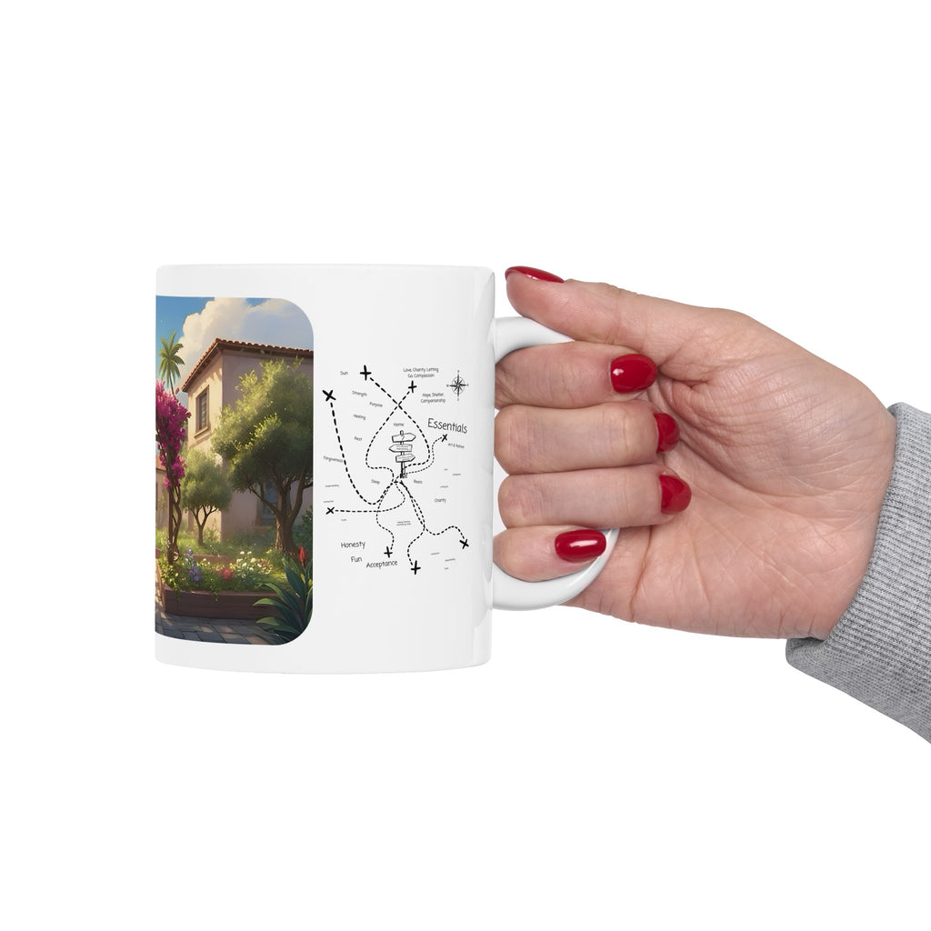 Cozy Architecture & Dreamy Landscapes #45 White Ceramic Mug – Homes Home Sweet Home Cup (11oz/15oz)