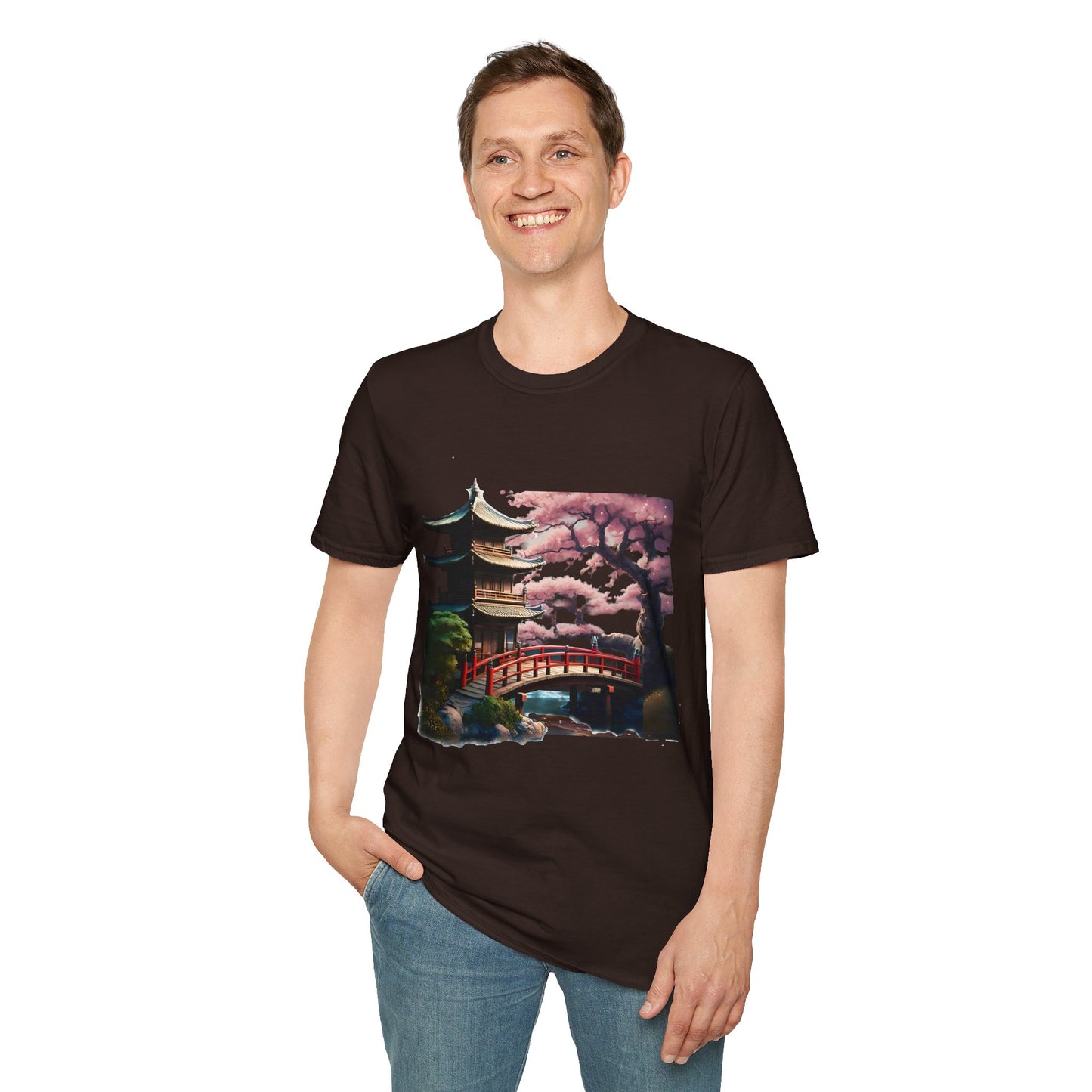 Japanese Landscape Unisex Softstyle T-Shirt