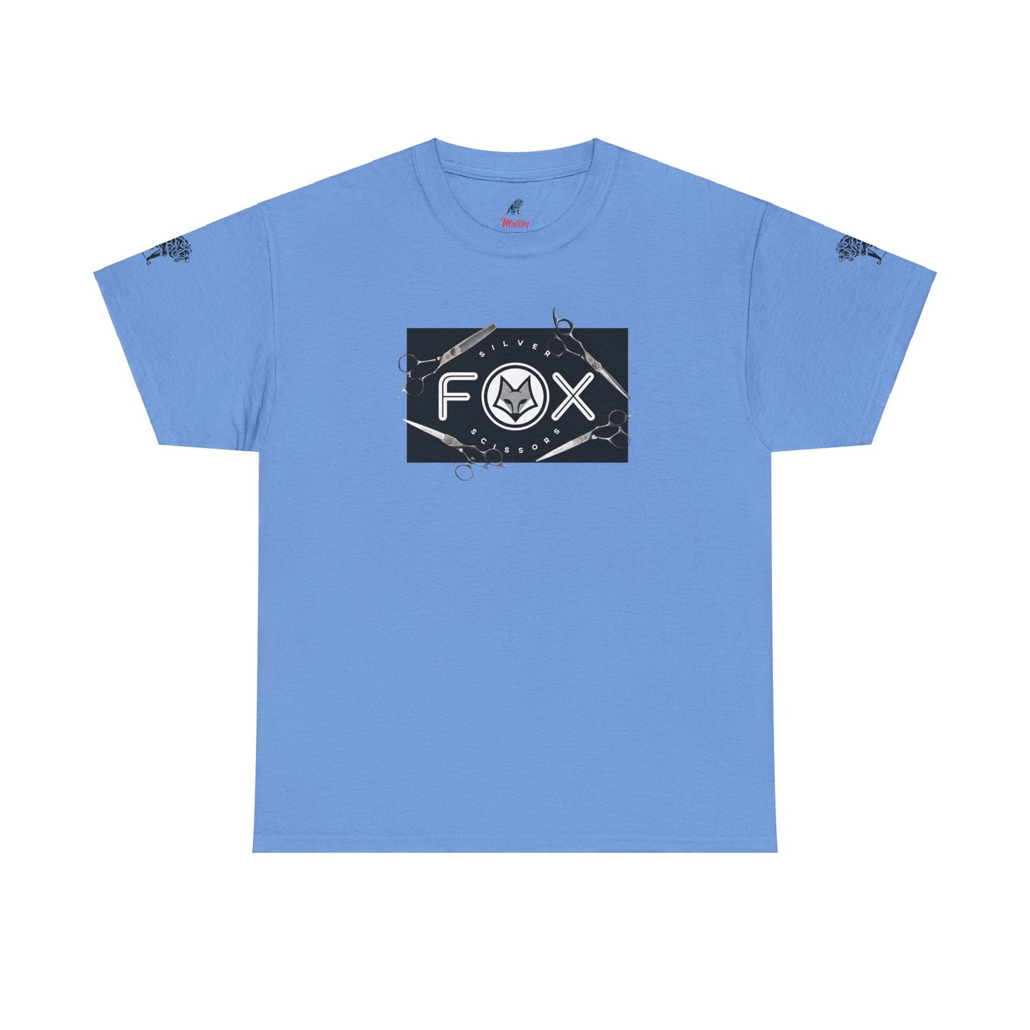 Silver Fox Scissors Unisex Heavy Cotton Tee