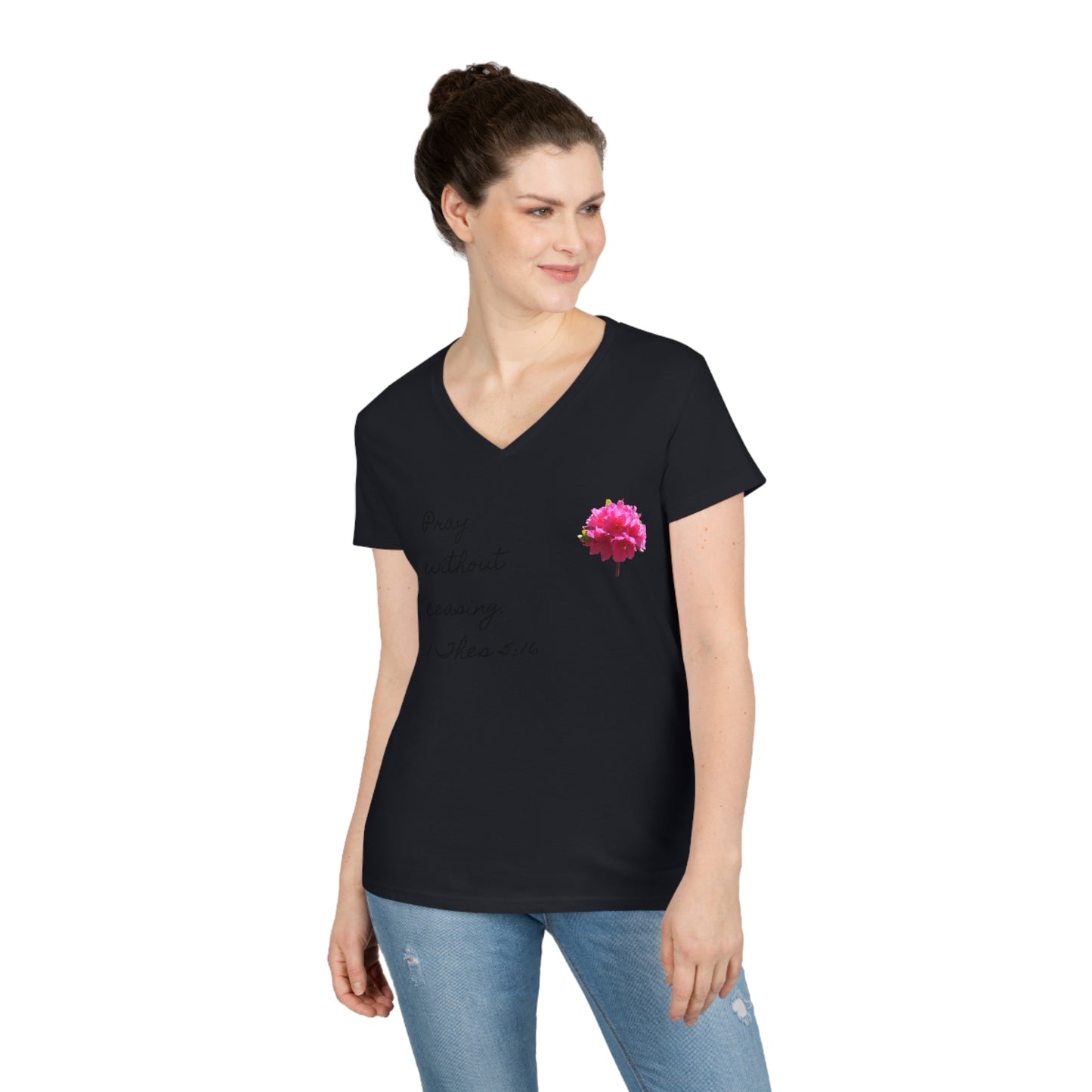 Bible Speaks Ladies' V-Neck T-Shirt