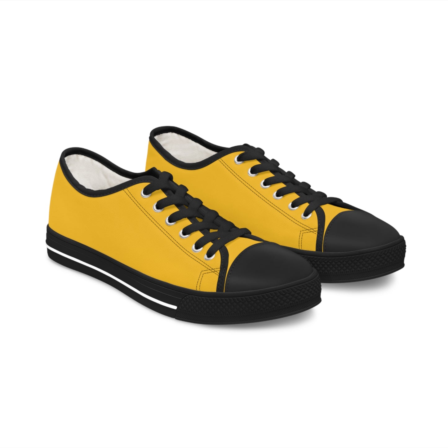 Women's Yellow Low Top Sneakers