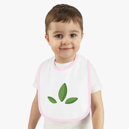 Baby Contrast Trim Jersey Bib