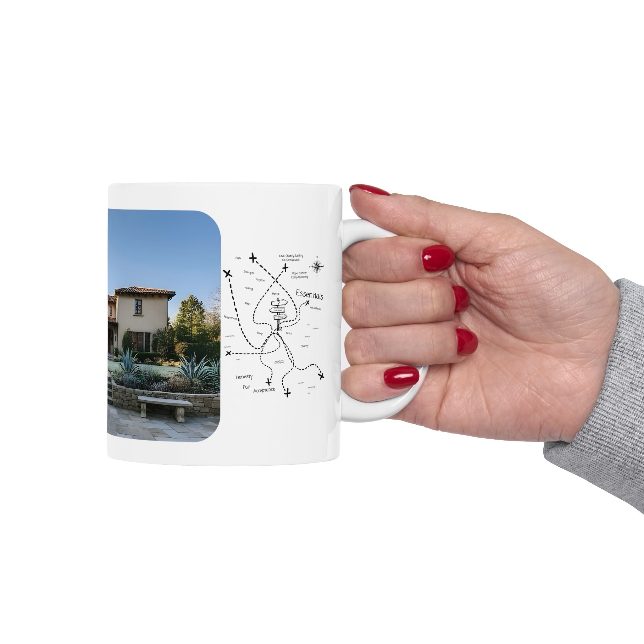 Cozy Architecture & Dreamy Landscapes #5 White Ceramic Mug – Homes Home Sweet Home Cup (11oz/15oz)