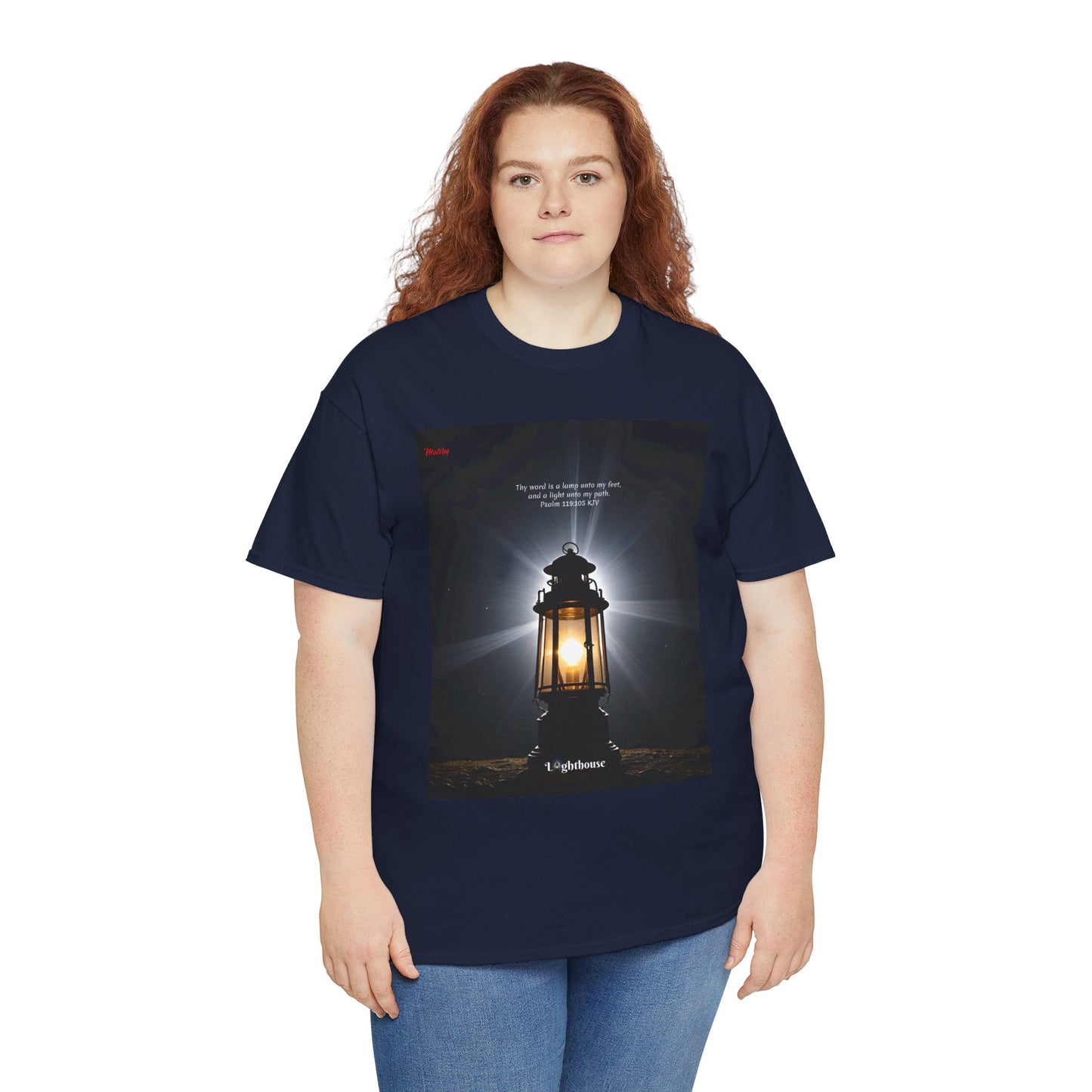 Lighthouse Psalm 119 Unisex Heavy Cotton Tee