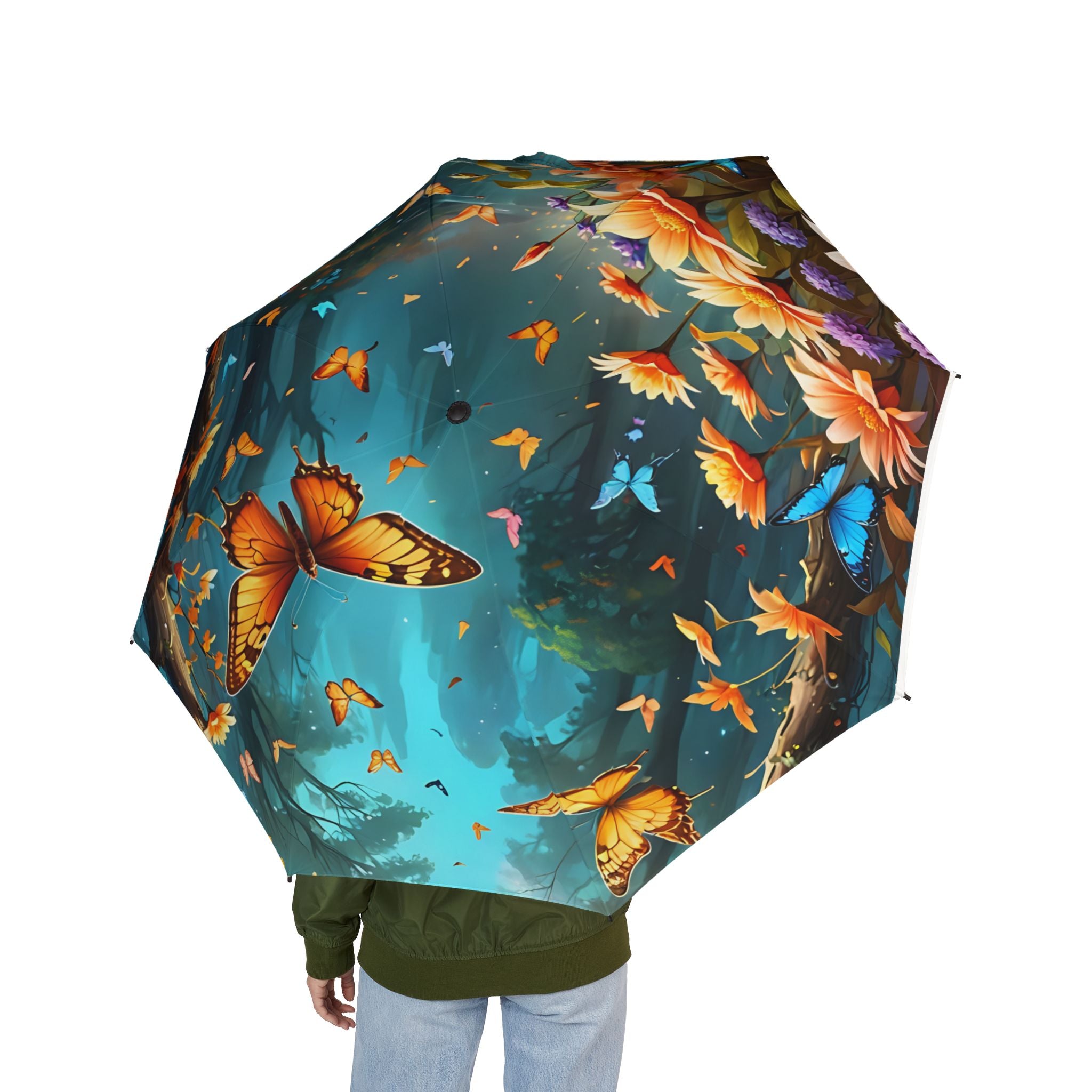 Tranquil Nature Scenery #11 Semi-Automatic Foldable Umbrella | Scenic Retreats, Landscape Art