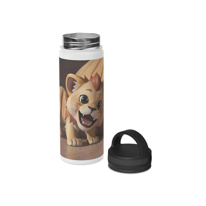 Artzy Stainless Steel Water Bottle, Handle Lid