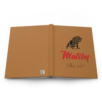 Matiby Hardcover Journal Matte Light Brown