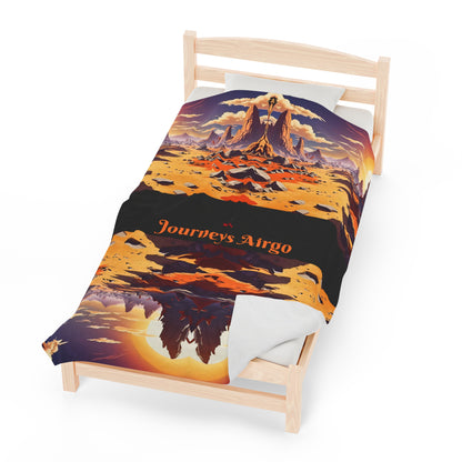 Journeys Airgo Velveteen Plush Blanket