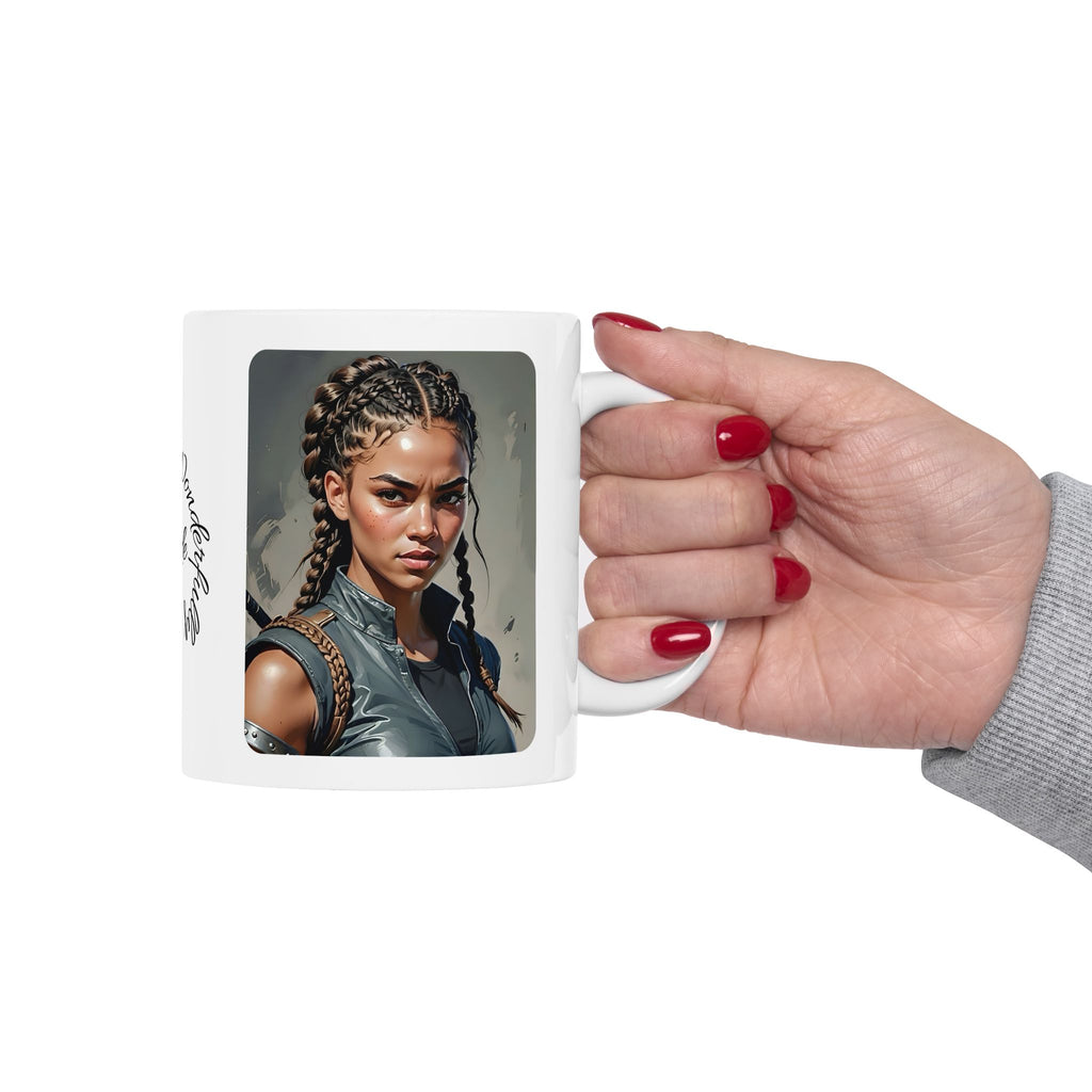 Gentle Woman of Valor #10 White Ceramic Mug - Fearfully & Wonderfully Made Tribute Cup (11oz/15oz)