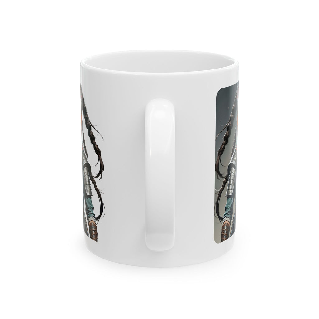 Gentle Woman of Valor #19 White Ceramic Mug - Fearfully & Wonderfully Made Tribute Cup (11oz/15oz)