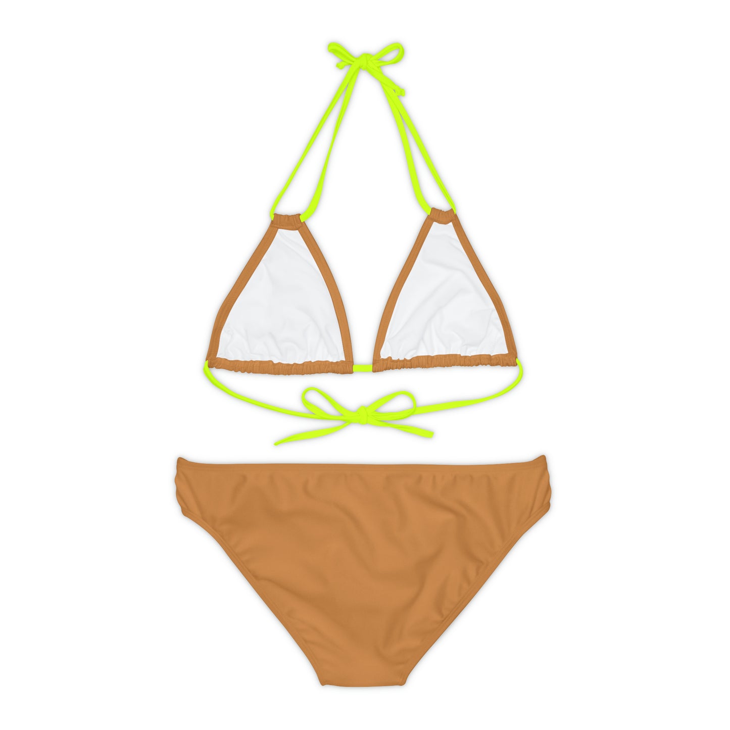 Light Brown Strappy Bikini Set (AOP)