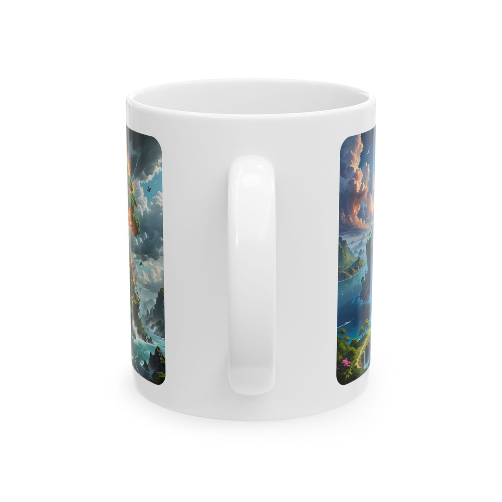Contrast & Perspective #7 White Ceramic Mug — Time & Chance Daily Cup (11oz, 15oz)