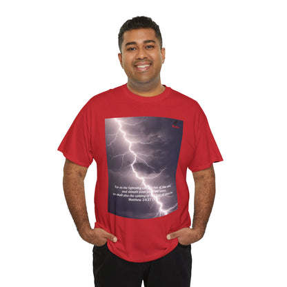 Lightning Style East West Unisex Heavy Cotton Tee