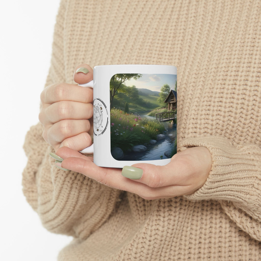 Cozy Architecture & Dreamy Landscapes #17 White Ceramic Mug – Homes Home Sweet Home Cup (11oz/15oz)