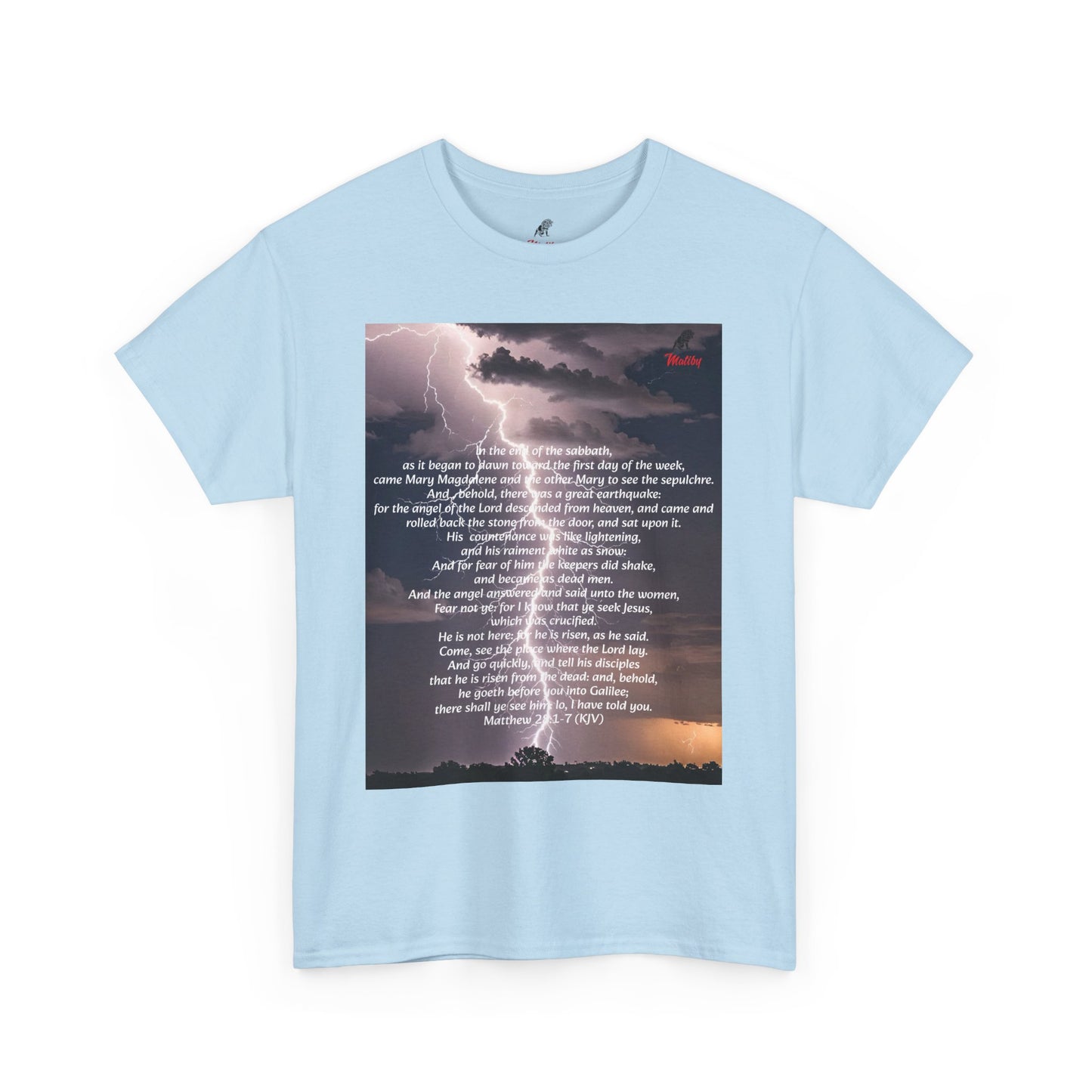 Lightning Style He is Risen Unisex Heavy Cotton Tee