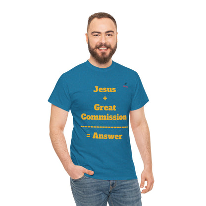 Jesus+Great Commission Unisex Heavy Cotton Tee