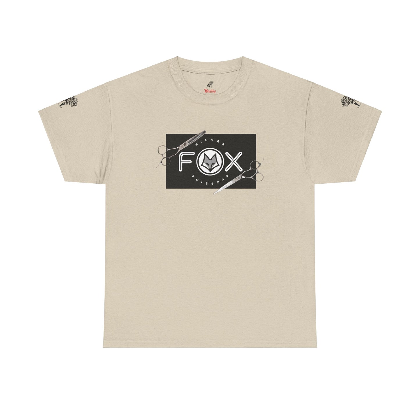 Silver Fox Scissors Unisex Heavy Cotton Tee