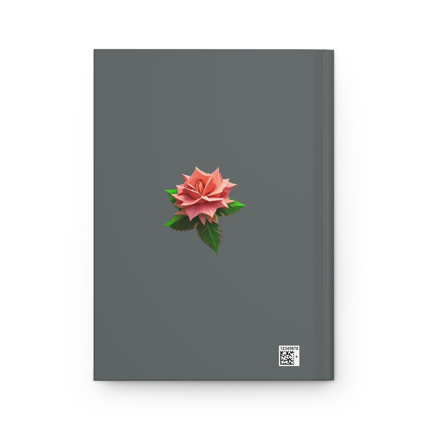 Thorn Rose Hardcover Journal Matte Dark Grey