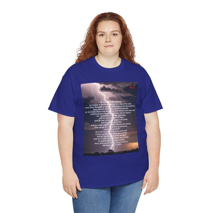 Lightning Style He is Risen Unisex Heavy Cotton Tee