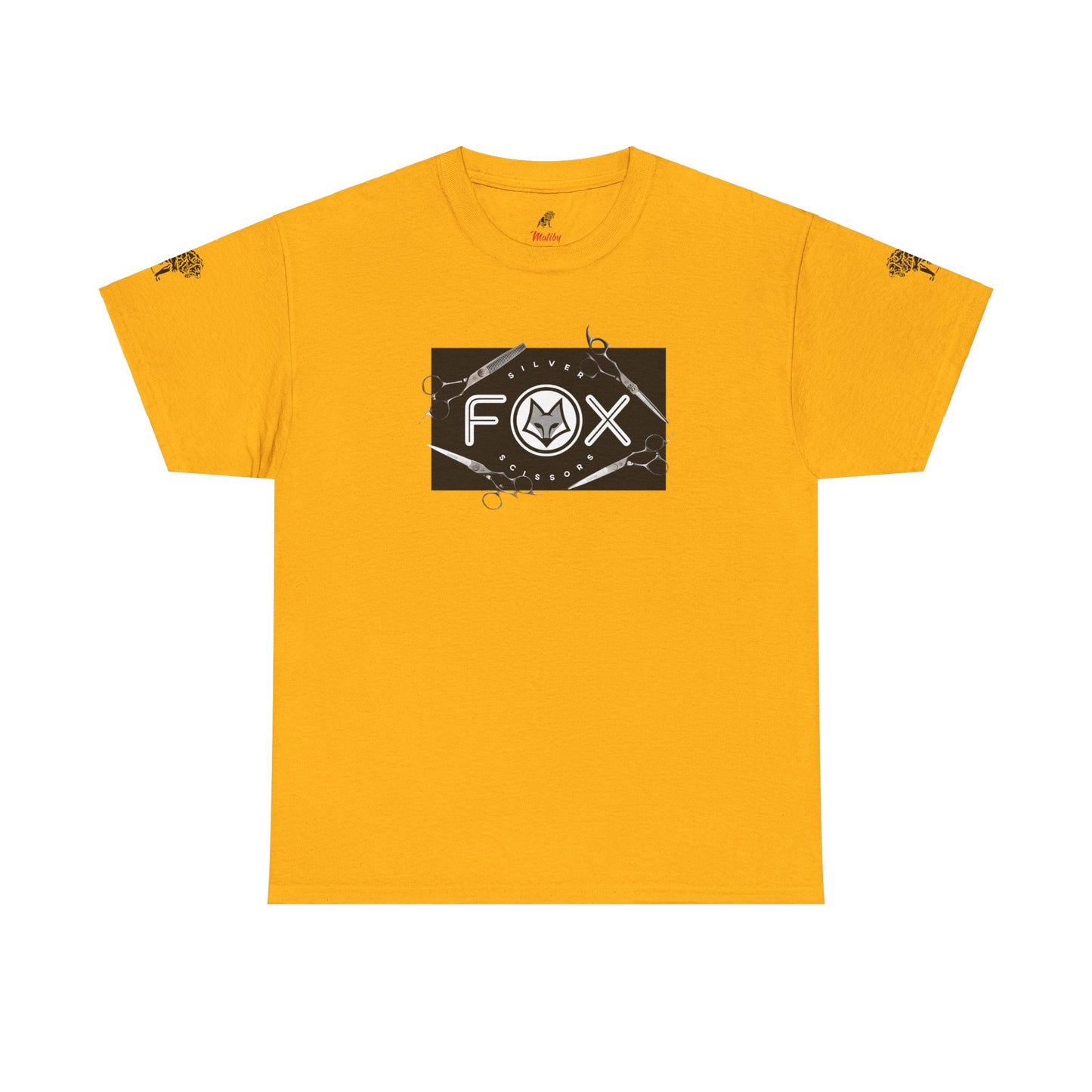 Silver Fox Scissors Unisex Heavy Cotton Tee