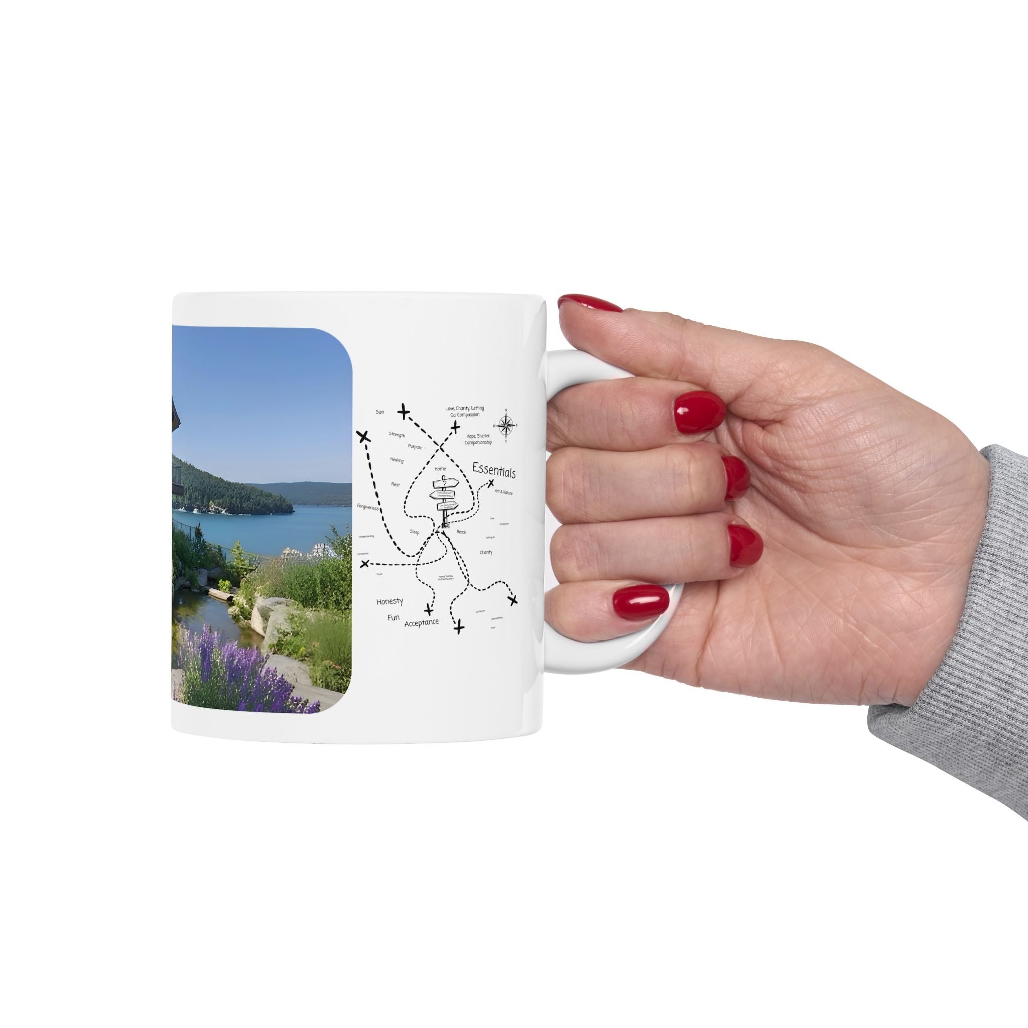 Cozy Architecture & Dreamy Landscapes #8 White Ceramic Mug – Homes Home Sweet Home Cup (11oz/15oz)