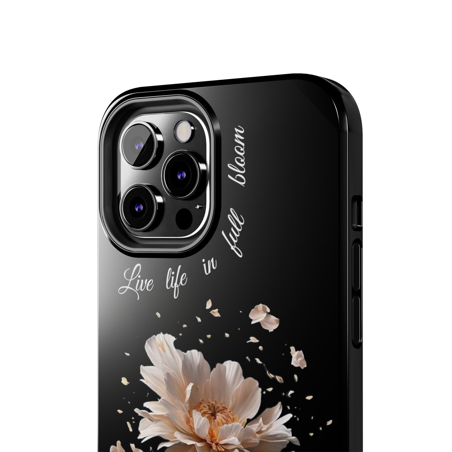 Matiby Amy's Special Flower Bloom Black Tough Phone Cases