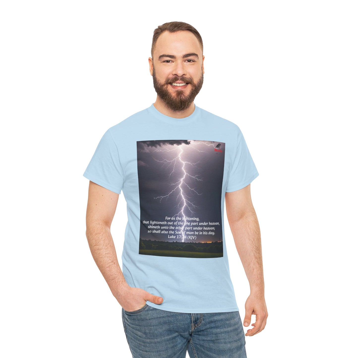 Lightning Style Son of man Unisex Heavy Cotton Tee