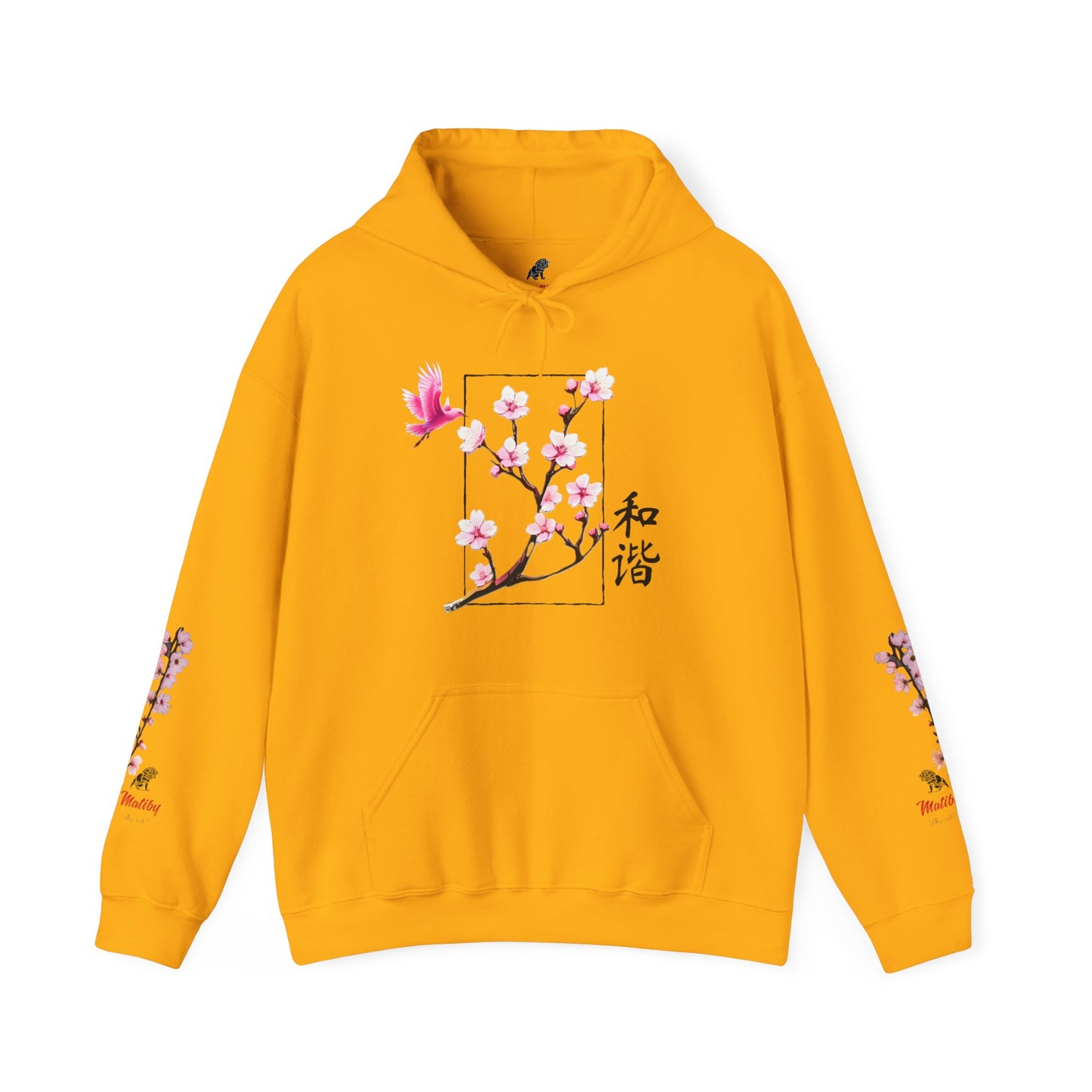 Japanese Cherry Blossom Unisex Heavy Blend™ Hooded Sweatshirt