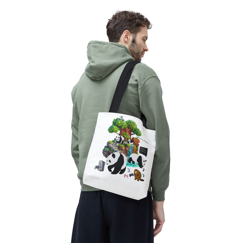 Game On, Always In a Woodland Treehouse Tote Bag | Sleep Is Optional, Gaming Is Not