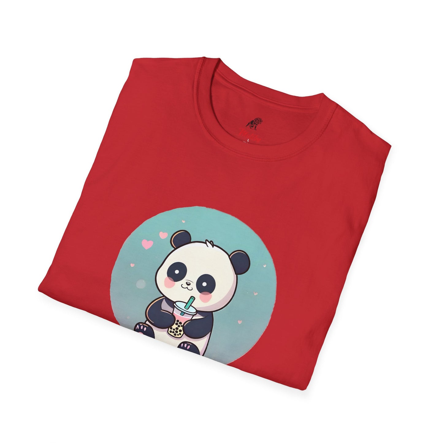 Panda With Boba Unisex Softstyle T-Shirt