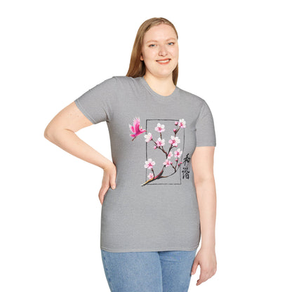 Japanese Cherry Blossom Unisex Softstyle T-Shirt