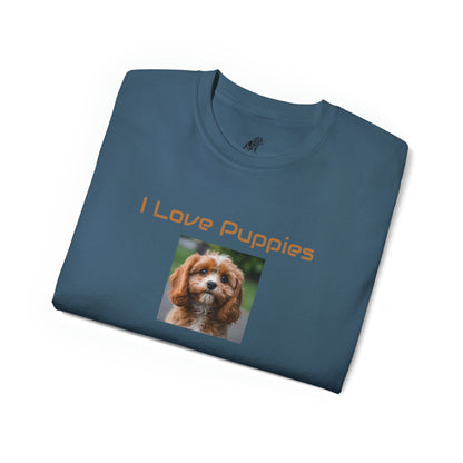 Matiby "I Love Puppies" Unisex Ultra Cotton Tee