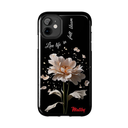 Matiby Amy's Special Flower Bloom Black Tough Phone Cases