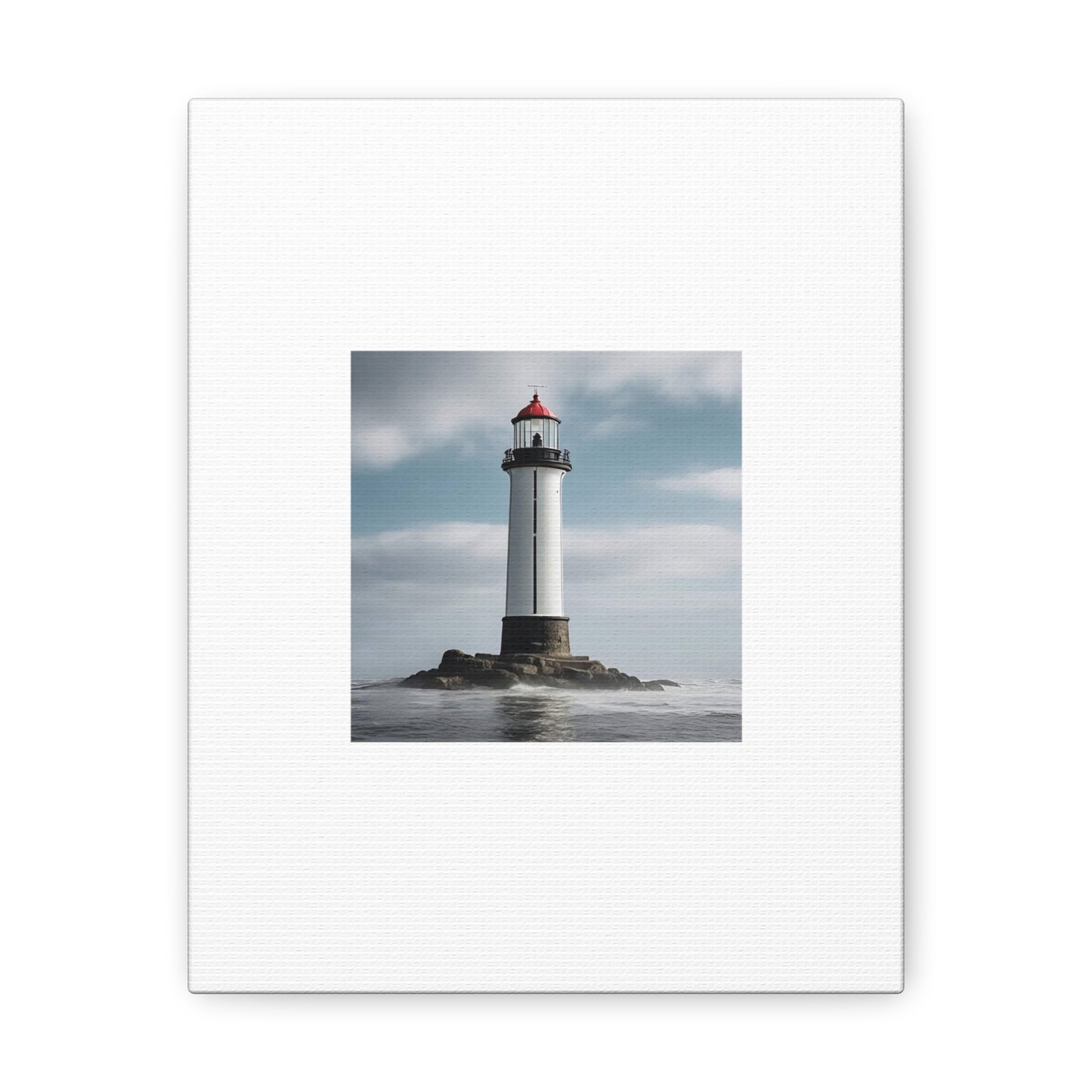 Lighthouse White Canvas Gallery Wraps