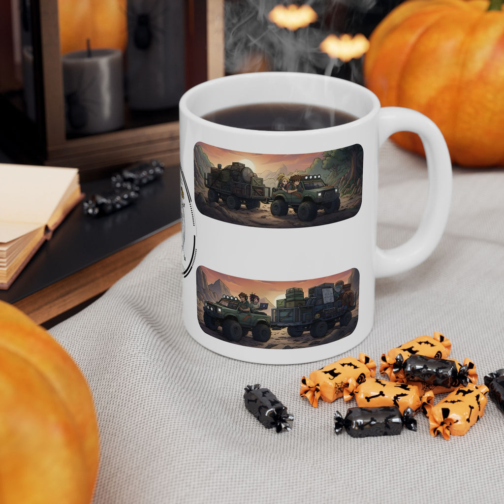 Adventure 4x4 Trucks #22, Game Dev, Photography, & Explorers On The Go White Ceramic Mug — Find Your Path To The Essentials Cup (11oz & 15oz)