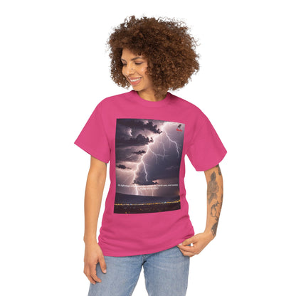 Lightning Style Earth Trembled Unisex Heavy Cotton Tee